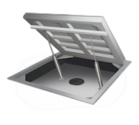 AutoLift HE Hostile Environmental Stainless Steel Low-Profile Lift Floor Scales